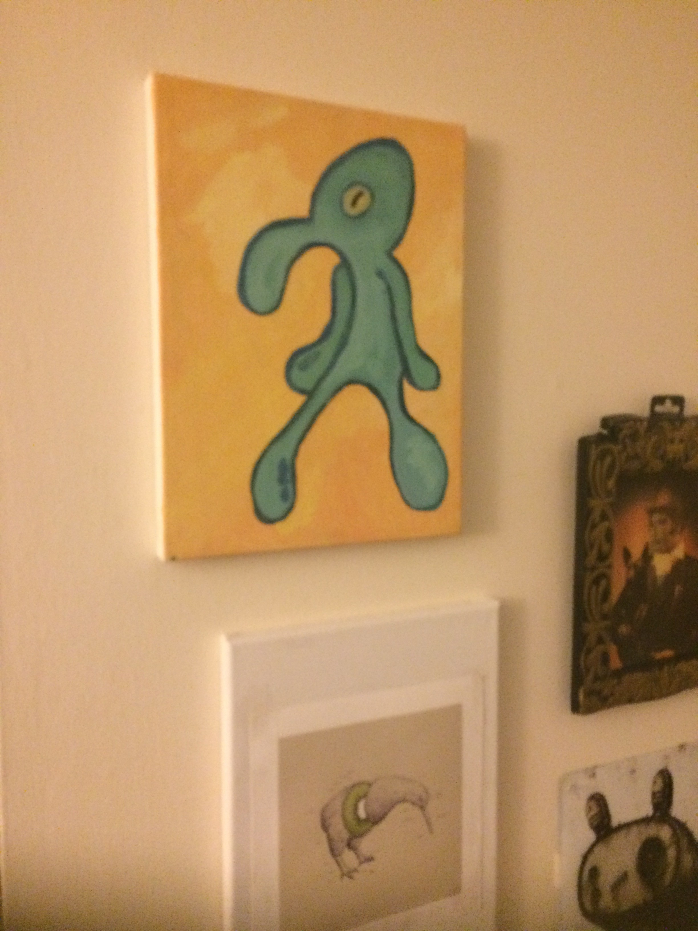 Squidward Painting At PaintingValley.com | Explore Collection Of ...