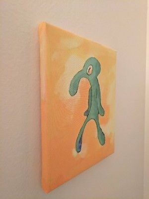 300x400 Bold And Brash - Squidward Painting Canvas