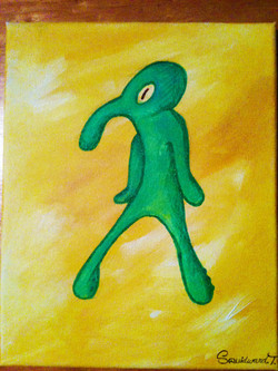 250x333 Squidward Paintings - Squidward Painting Canvas