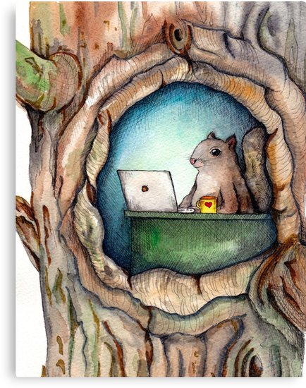 434x550 Spreadsheet Squirrel - Squirrel Painting