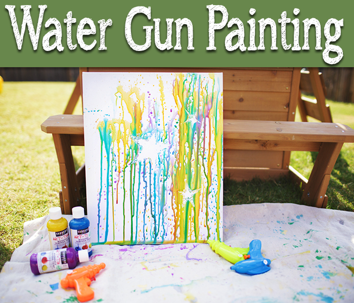 700x600 Water Gun Painting That Kids Will Love - Squirt Painting