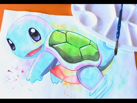 480x360 Painting Pokemon's Squirtle Budget Art - Squirtle Painting
