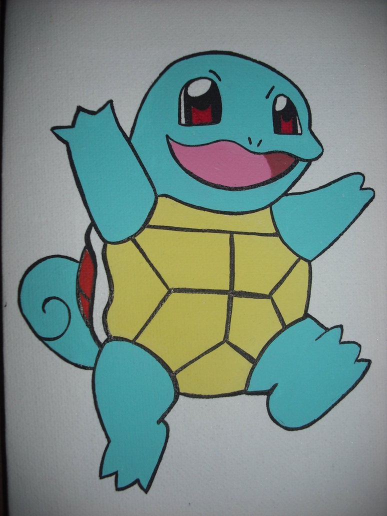 774x1032 Squirtle Mini Painting By Romantic Panda - Squirtle Painting