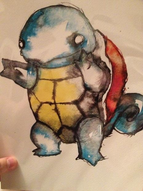 465x620 Squirtle Painting!! - Squirtle Painting