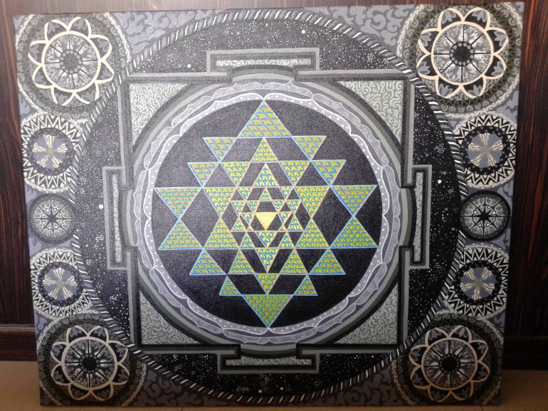 770x578 Saatchi Art Sri Yantra Painting By Yogini Sharma - Sri Yantra Painting