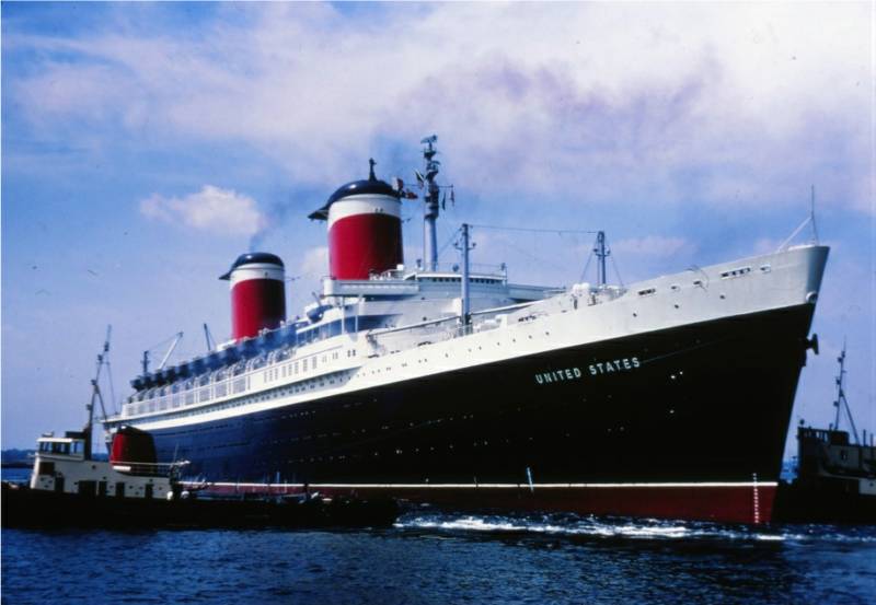 800x553 S.s. United States - Ss United States Painting