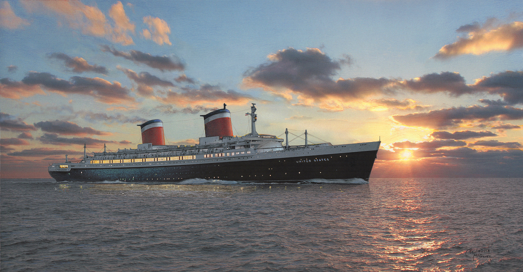 1050x546 S.s. United States - Ss United States Painting