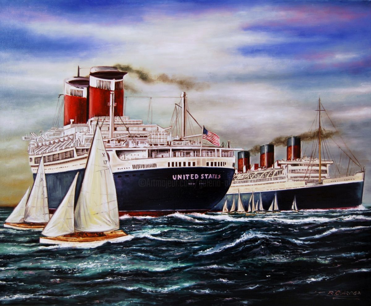1200x991 Ss United States (Ricardo Quiroga) - Ss United States Painting