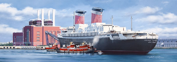 600x211 Ss United States - Ss United States Painting