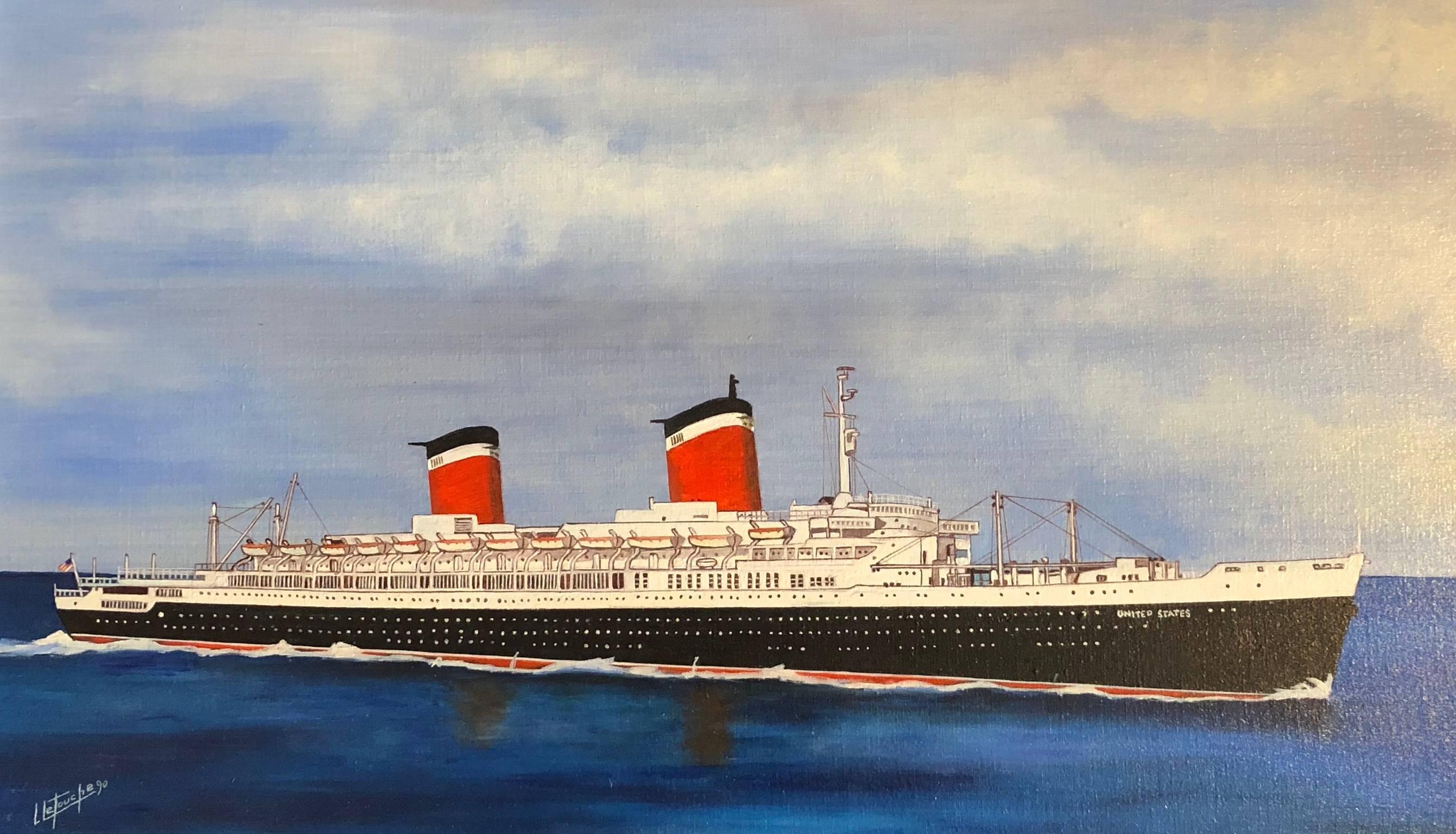 Ss United States Painting at PaintingValley.com | Explore collection of ...