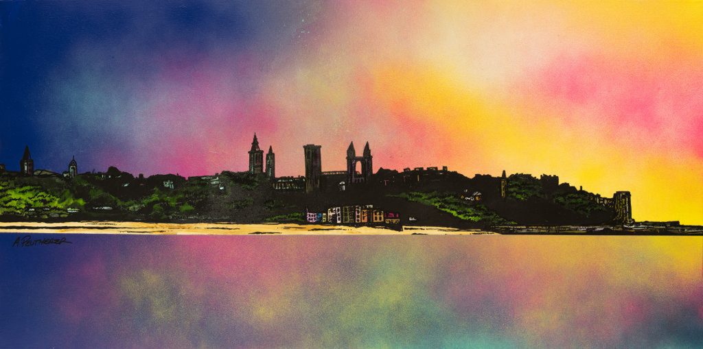 1024x509 St Andrews Summer Glow, Fife, Scotland - St Andrews Painting