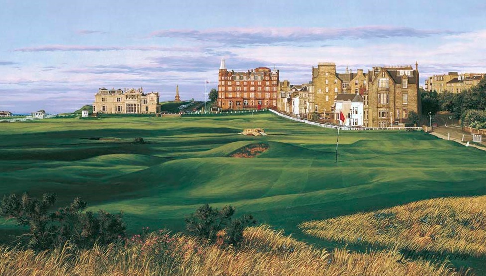 976x554 St. Andrews Golf Course Paintings - St Andrews Painting