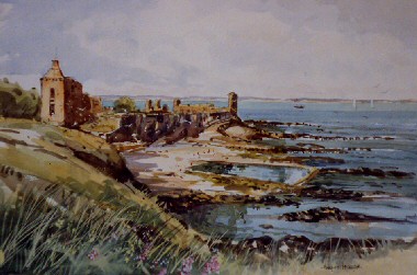 380x251 Pittenweem Arts Festival Scottish Art Watercolour Paintings - St Andrews Painting