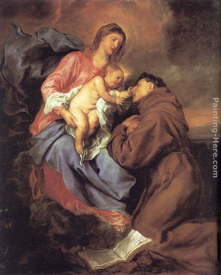 720x895 Sir Antony Van Dyck The Vision Of St Anthony Painting Anysize 50 - St Anthony Painting