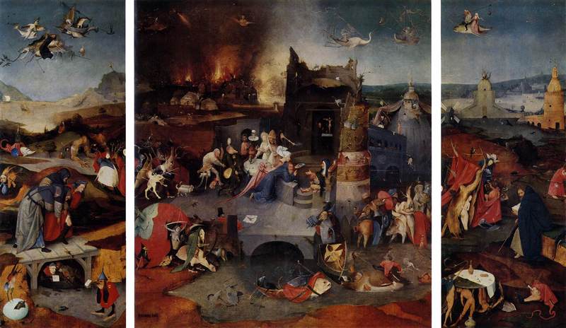 800x464 Artwork By Hieronymus Bosch - St Anthony Painting