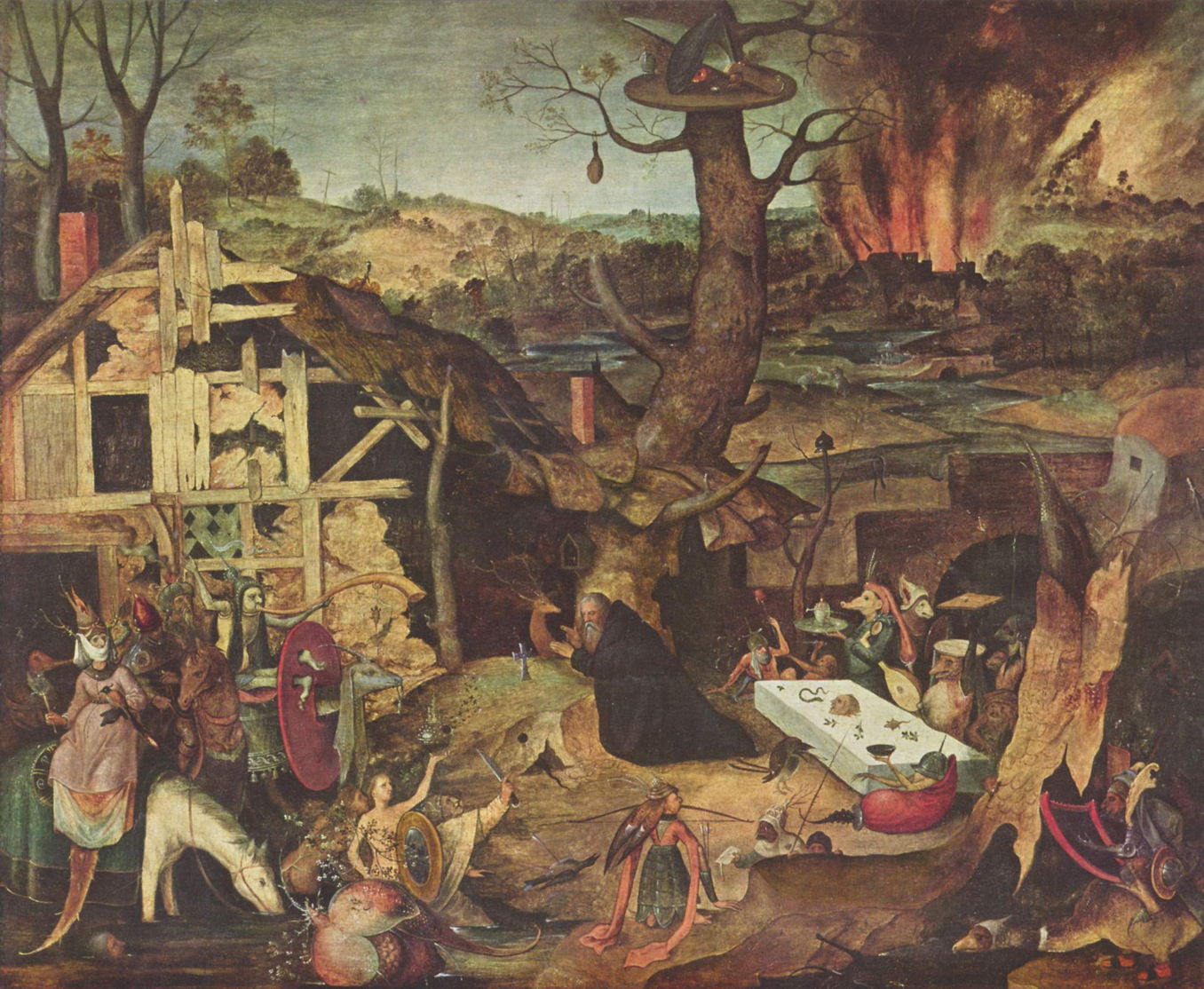 1356x1114 The Story In Paintings The Temptation Of Saint Anthony, After - St Anthony Painting