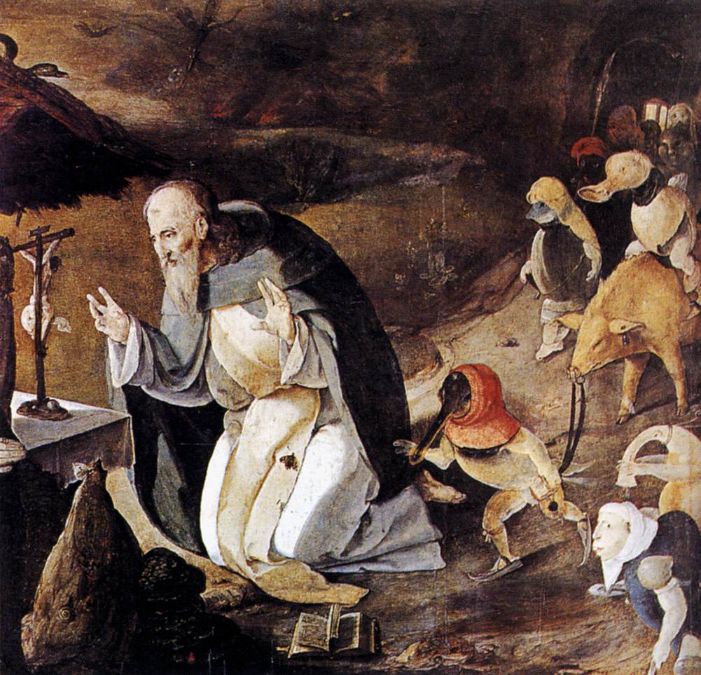 1001x963 The Story In Paintings The Temptation Of Saint Anthony, Before - St Anthony Painting