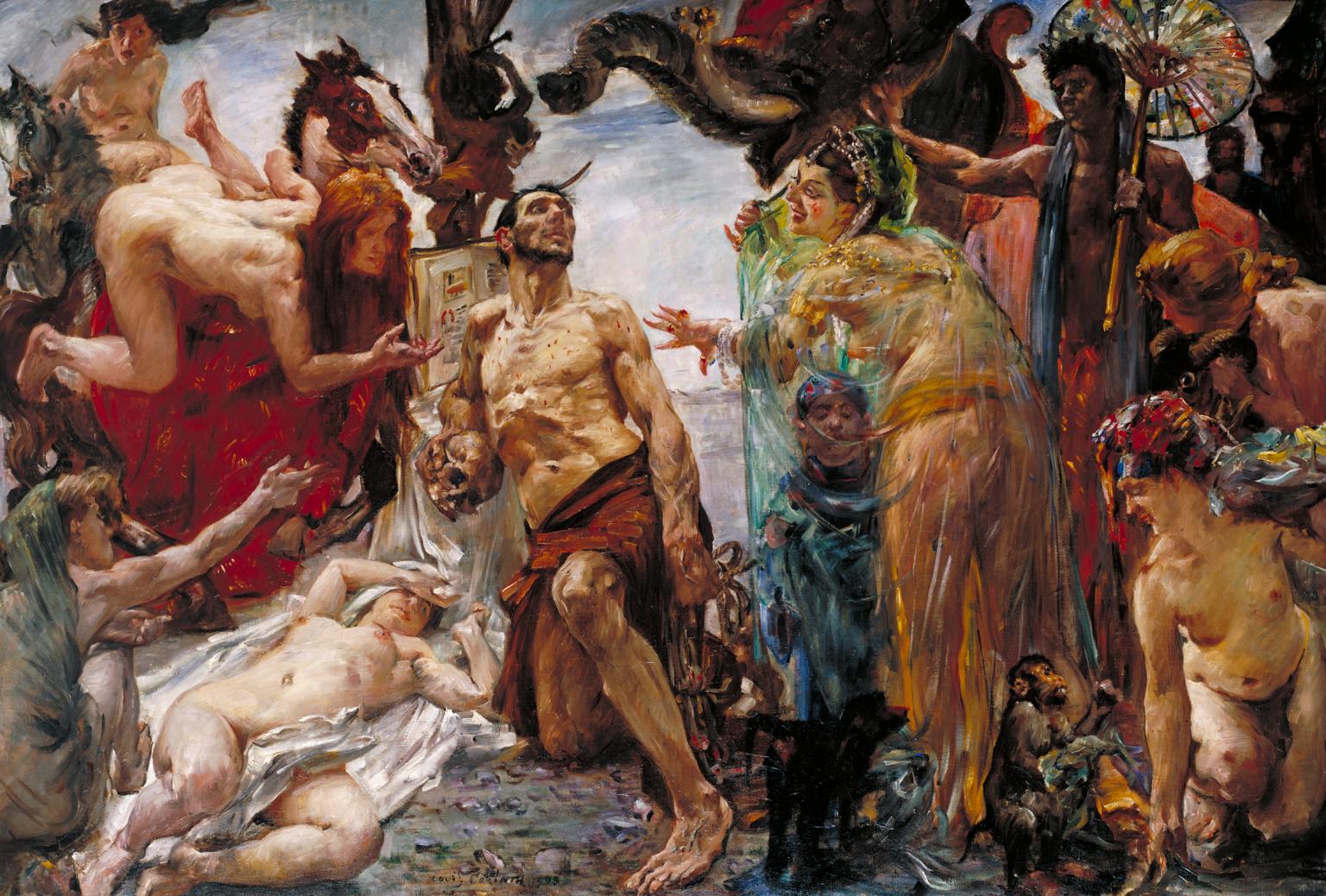 1536x1038 The Temptation Of St Anthony After Gustave Flaubert', Lovis - St Anthony Painting