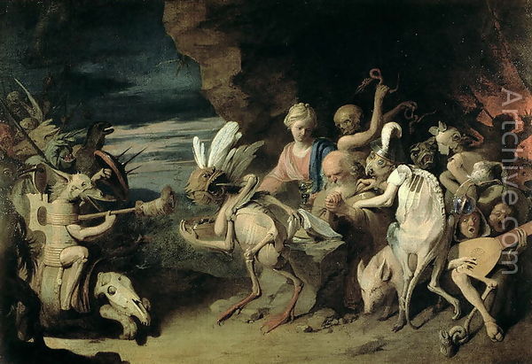 600x411 Temptation Of St. Anthony Of Egypt Reproduction By David - St Anthony Painting