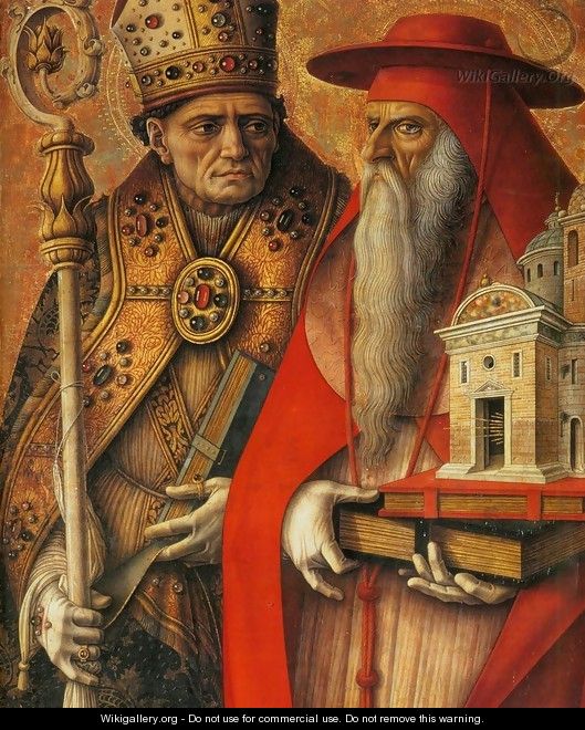 529x660 St Jerome And St Augustine (Detail) - St Augustine Painting