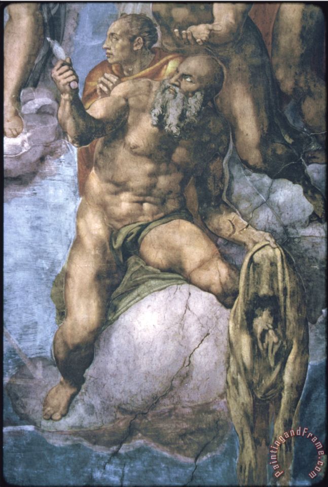 647x960 Michelangelo Buonarroti Saint Bartholomew With His Flayed Skin - St Bartholomew Painting