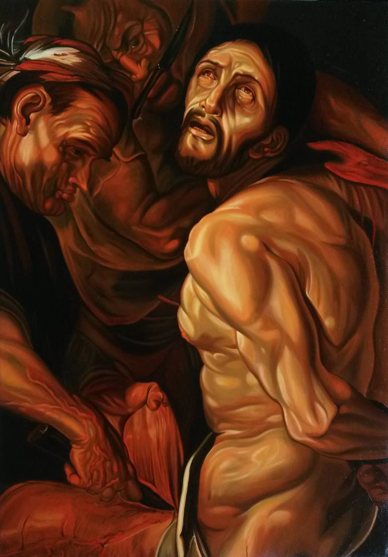 770x1104 Saatchi Art The Martirium Of Saint Bartholomew Painting By Matteo - St Bartholomew Painting