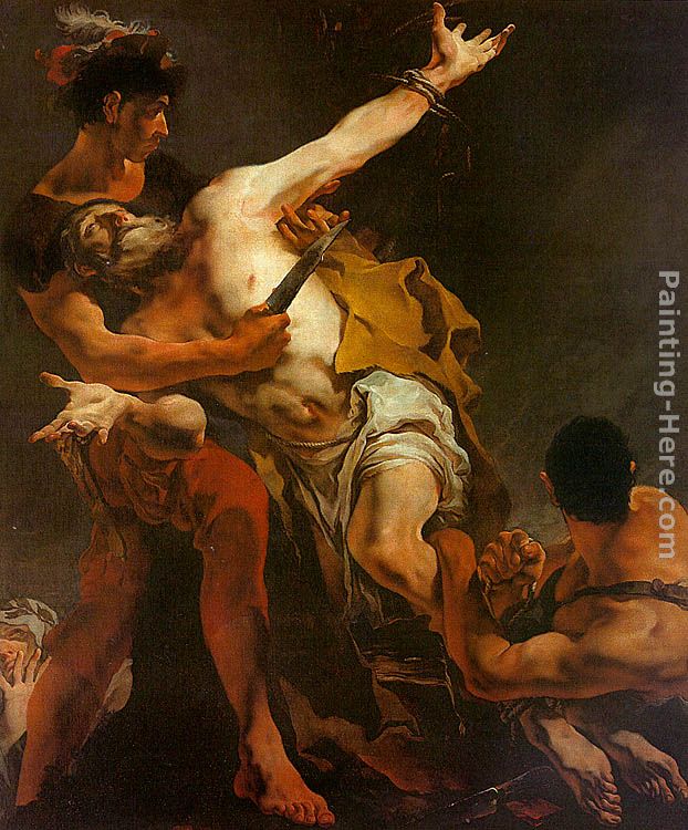 622x750 Giovanni Battista Tiepolo The Martyrdom Of St. Bartholomew - St Bartholomew Painting