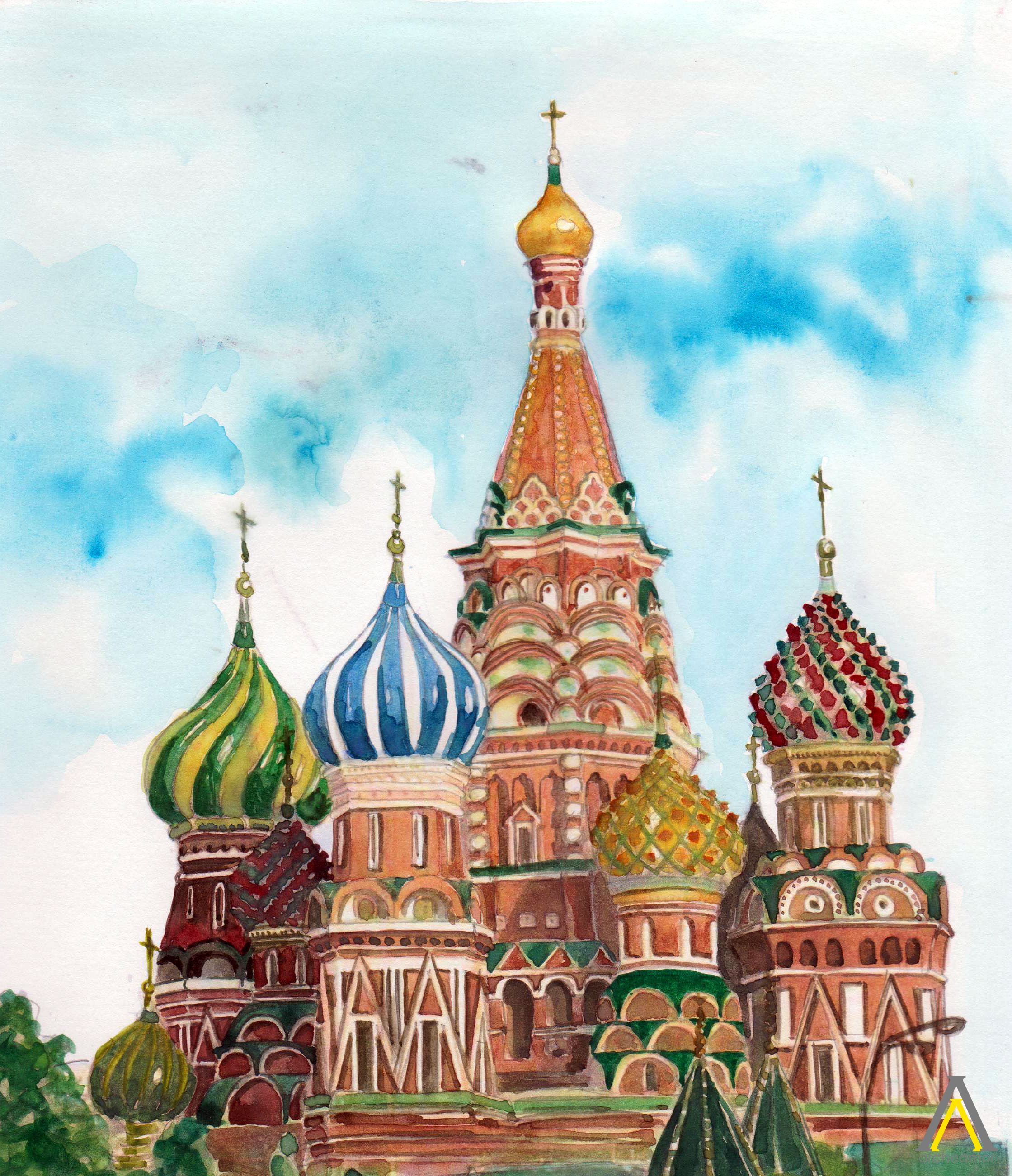 St Basils Cathedral Painting at Explore collection