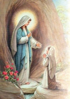 St Bernadette Painting