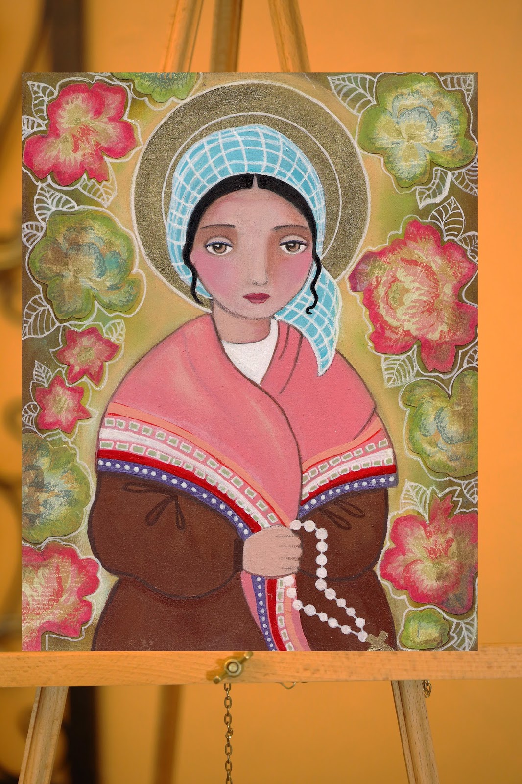 1066x1600 Evona's Art Blog St. Bernadette - St Bernadette Painting