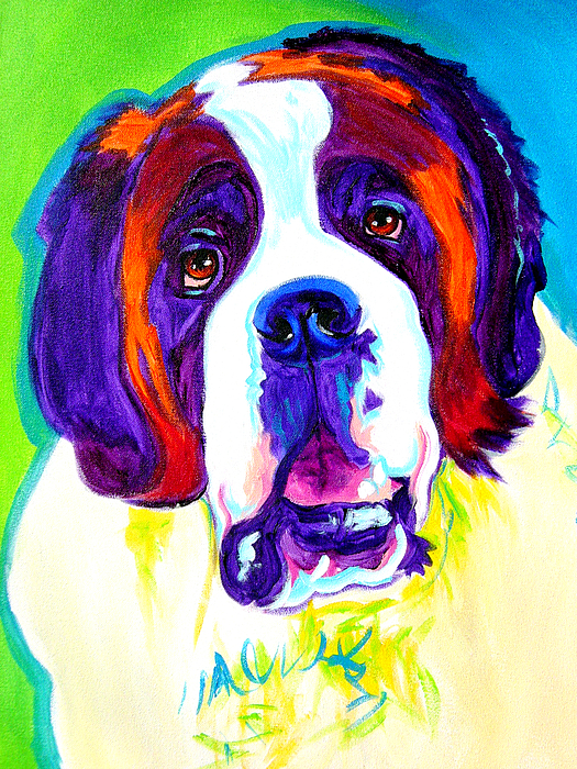 525x700 Saint Bernard - St Bernard Painting