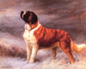 300x243 Hallelujah Saint Bernards - St Bernard Painting