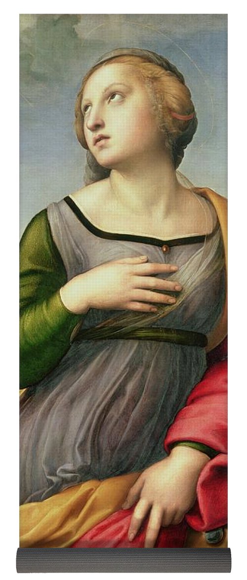 500x1171 Saint Catherine Of Alexandria Yoga Mat For Sale By Raphael - St Catherine Of Alexandria Painting Raphael