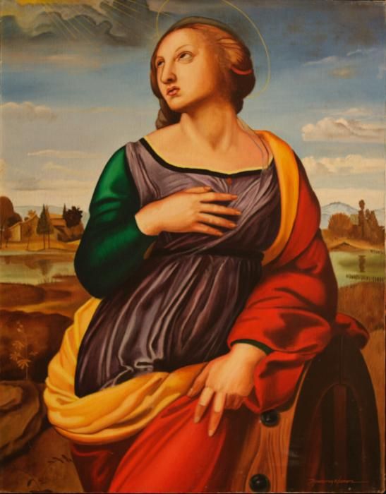 547x700 St Catherine Of Alexandria - St Catherine Of Alexandria Painting Raphael