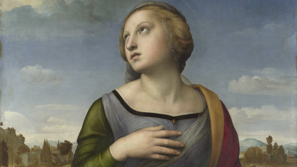 1024x576 London Art Studies - St Catherine Of Alexandria Painting Raphael