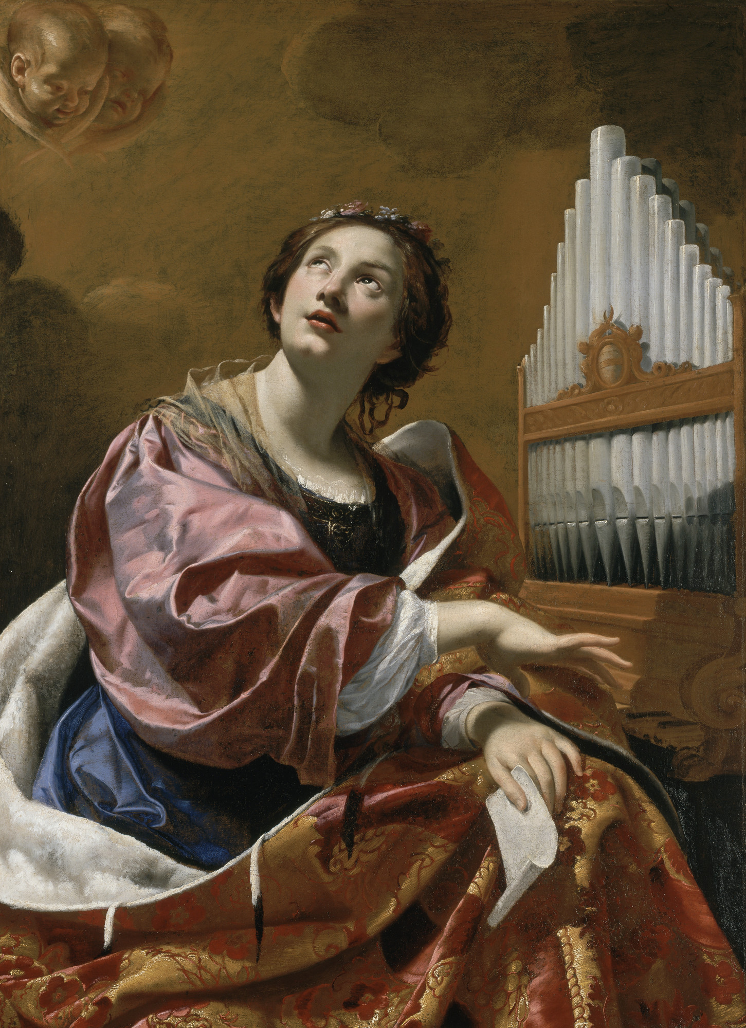 1451x2000 Simon Vouet Saint Cecilia Blanton Museum Of Art Buy Prints - St Cecilia Painting