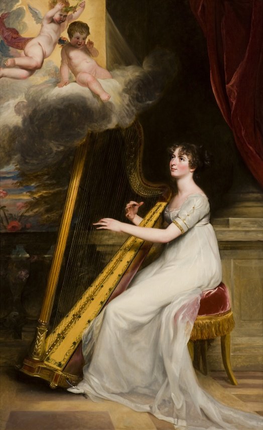 524x857 The Mint Museum St. Cecilia, A Portrait (Mrs. Richard - St Cecilia Painting