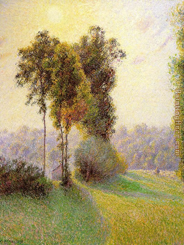 603x800 Camille Pissarro Sunset - St Charles Painting