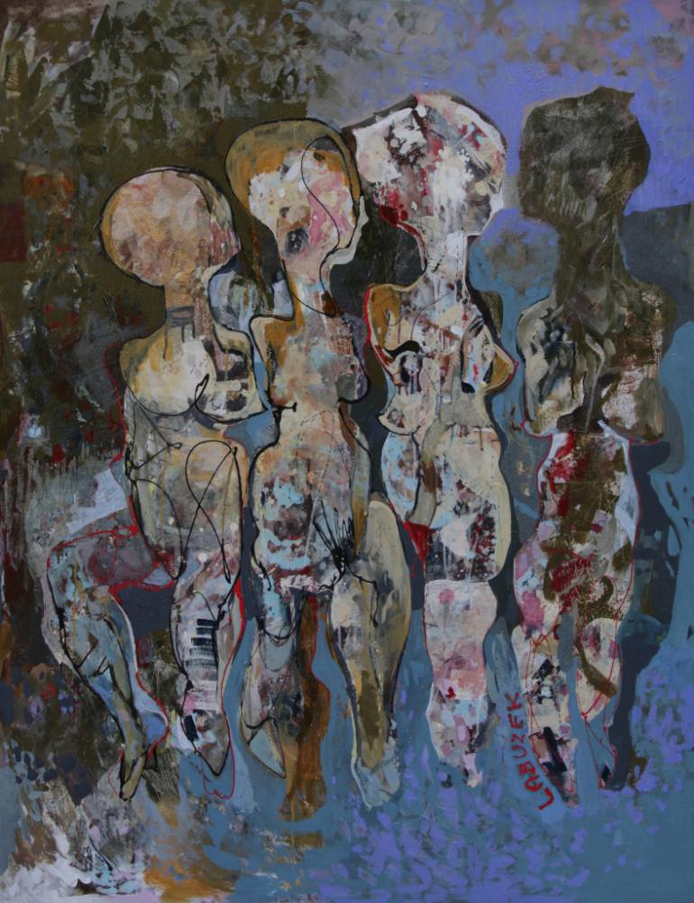 770x1001 Saatchi Art Mesdames De La Rue Saint Denis Painting By Dariusz - St Denis Painting