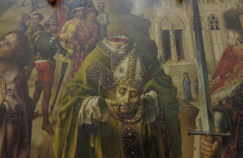 800x522 St Denis Holding His Head - St Denis Painting