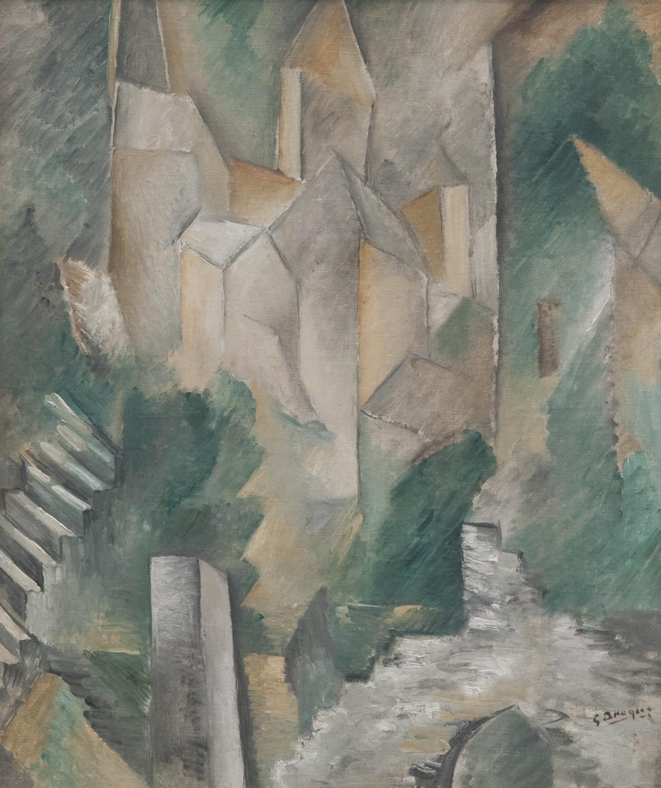 1289x1536 The Church Of Saint Denis', Georges Braque, 1909 Tate - St Denis Painting