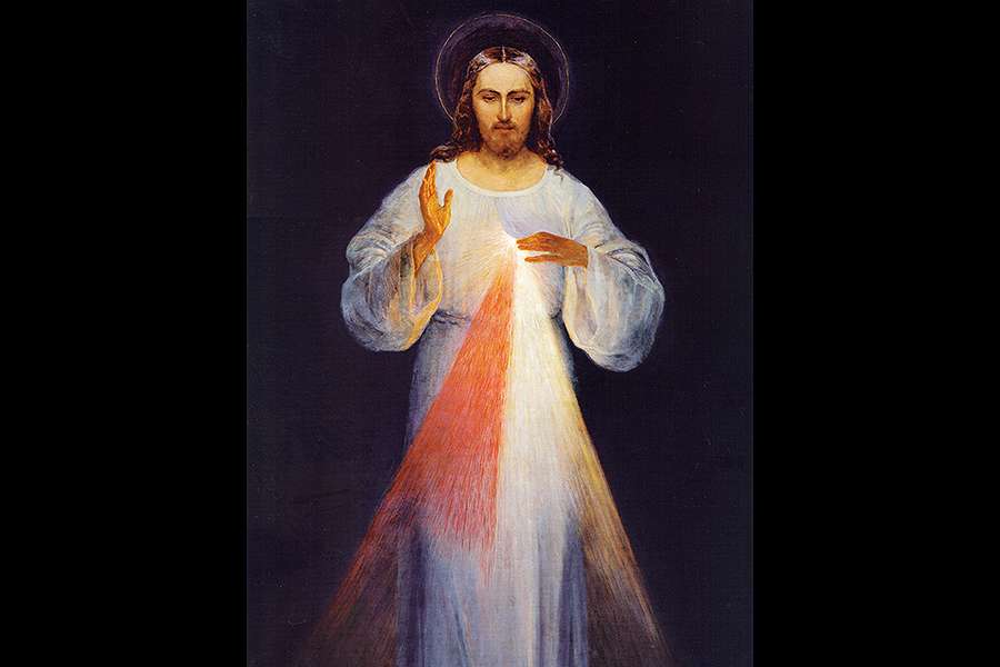 900x600 The Original Image Of Divine Mercy It's Not Where You Might Think - St Faustina Painting