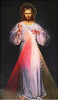 186x319 Veneration Of The Image - St Faustina Painting