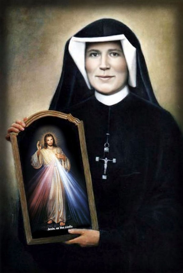 600x894 Who Is Sr. Faustina Brooklyn Visitation Monastery - St Faustina Painting