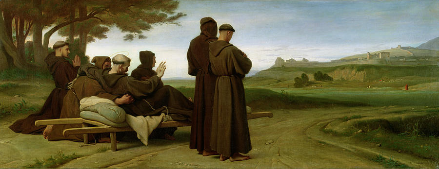 900x348 Saint Francis Of Assisi, While Being Carried To His Final Resting - St Francis Of Assisi Painting