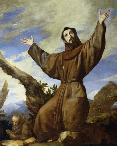 483x600 St Francis Of Assisi Painting Jusepe De Ribera Oil Paintings - St Francis Of Assisi Painting