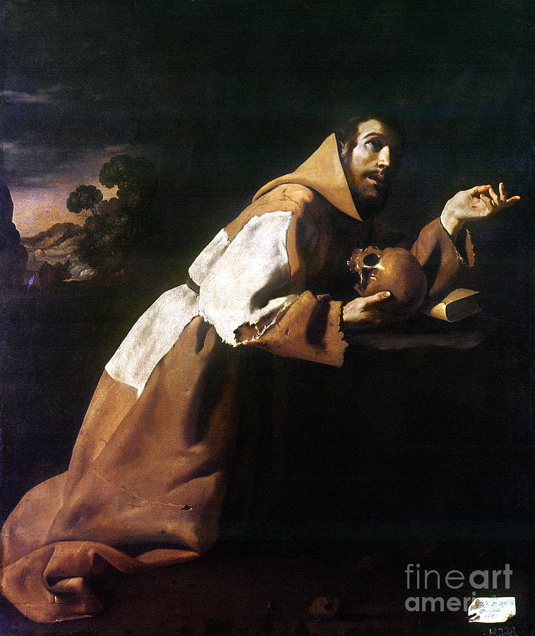 758x900 St. Francis Of Assisi Painting By Granger - St Francis Of Assisi Painting
