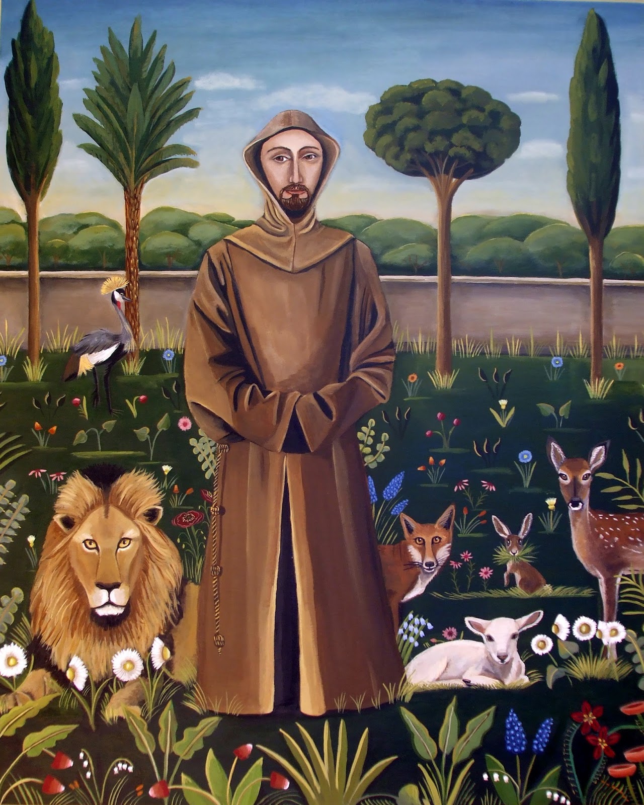 St Francis Of Assisi Painting At PaintingValley Com Explore   St Francis Of Assisi Painting 6 