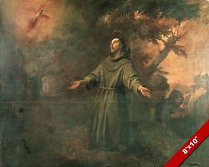 300x240 St Francis Assisi Stigmata Painting Catholic Saint History Art - St Francis Painting
