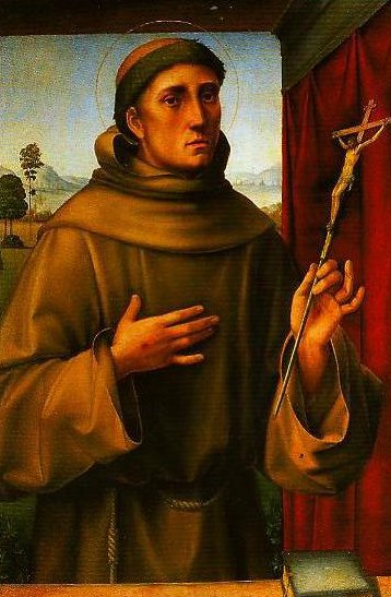 358x547 St Francis Painting Francesco Francia Oil Paintings - St Francis Painting
